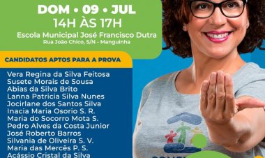 Processo Seletivo: Prova do Conselho Tutelar será aplicada neste domingo (9)