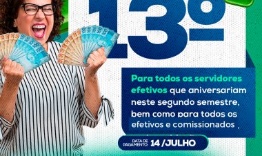 Prefeitura de Floriano antecipa 1ª parcela do 13º e injeta mais de 2 milhões de reais na economia local