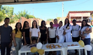 Equipe da UBS PAM vai até comunidade para alertar sobre leite materno