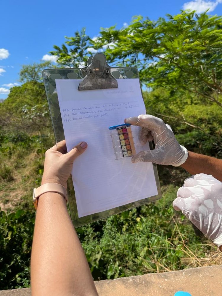 SEMAN e Saúde fazem monitoramento de águas em riachos de Floriano