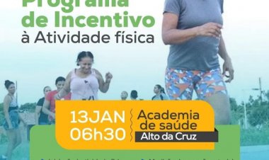 Primeira ação do Programa de incentivo à atividade física em 2023
