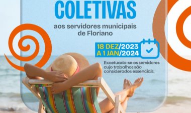 Prefeitura de Floriano decreta férias coletivas para todos os servidores do município