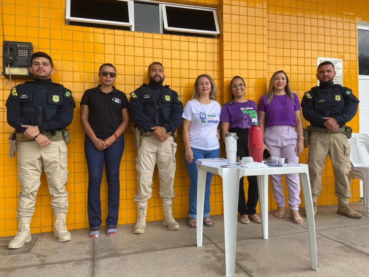 Saúde promove ação em parceria com a PRF na prevenção de hanseníase