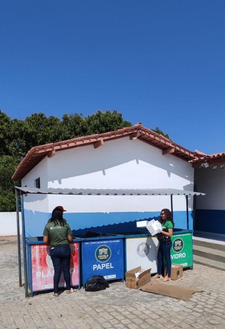 Mais de 300 quilos de materiais recicláveis são recolhidos em ecopontos de Floriano