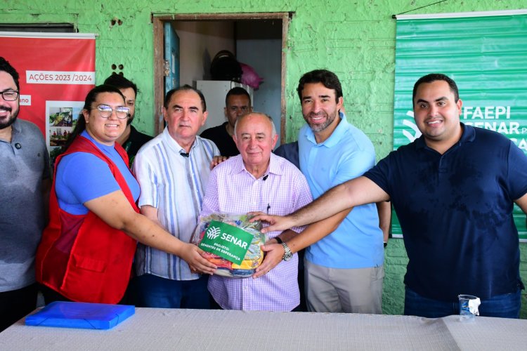 Prefeitura de Floriano entrega cestas básicas em parceria com o SENAR