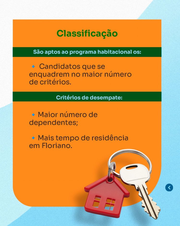 Prefeitura de Floriano lança edital de inscrições para o Programa Minha Casa, Minha Vida
