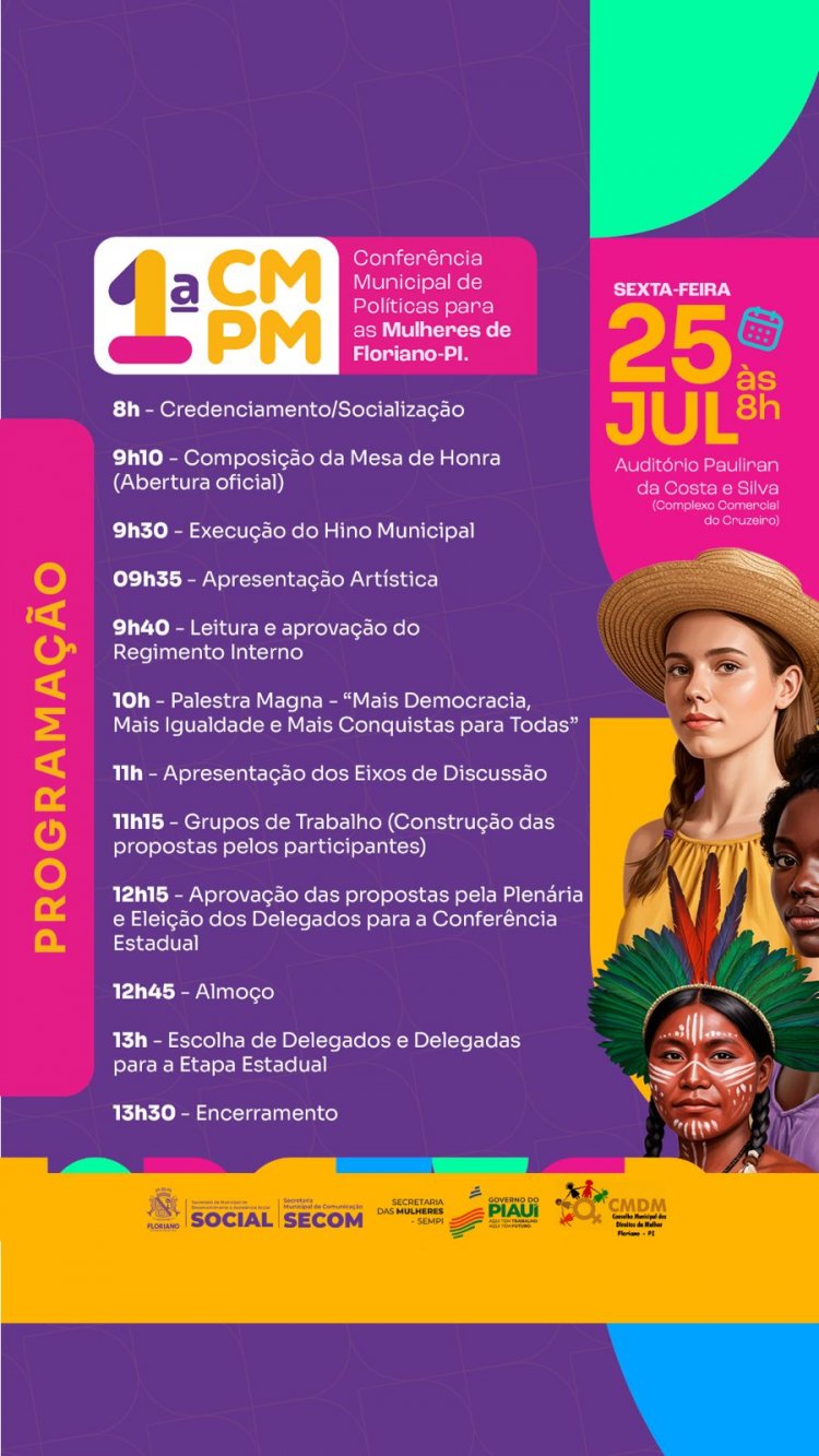 Prefeitura de Floriano se prepara para 1ª Conferência Municipal de Políticas para as Mulheres