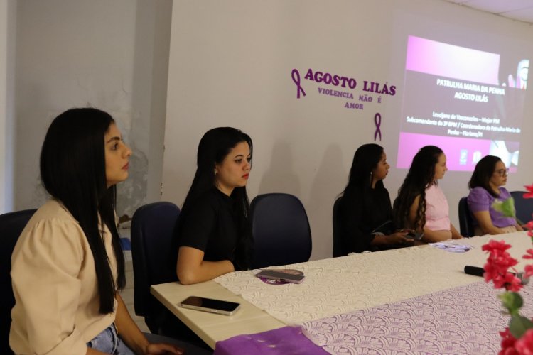 Agosto Lilás: Prefeitura de Floriano promove palestra sobre enfrentamento à violência contra a mulher