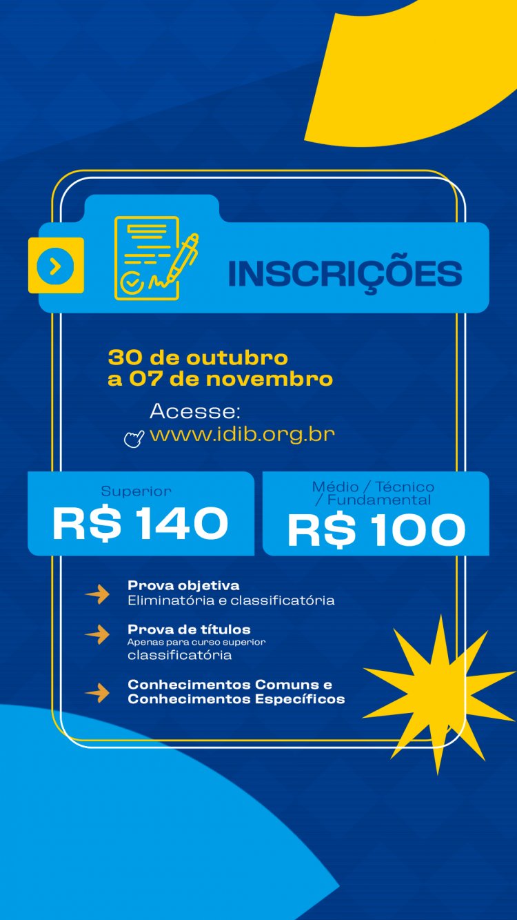 Abertas as inscrições para o concurso público da Prefeitura de Floriano