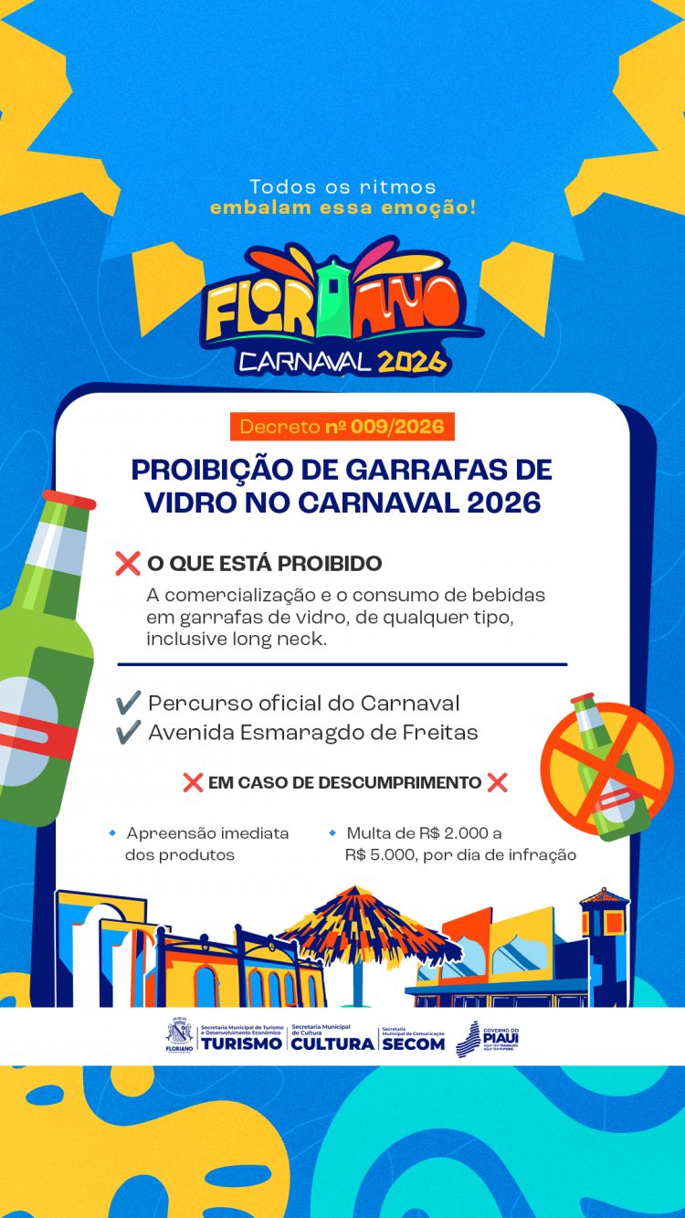 Prefeitura de Floriano publica decretos para o período de carnaval