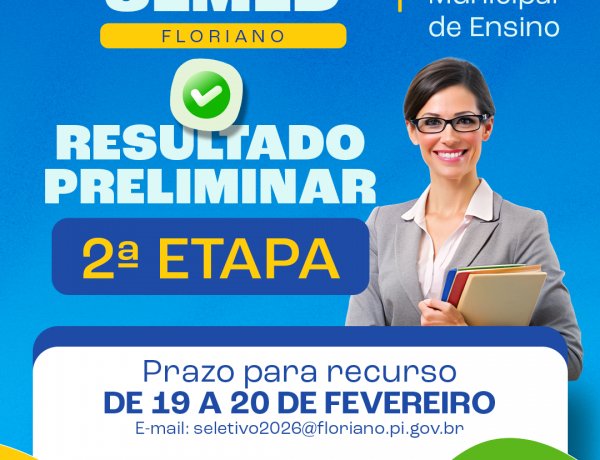 Educação: Divulgado resultado preliminar da 2ª etapa do seletivo para professor da rede municipal