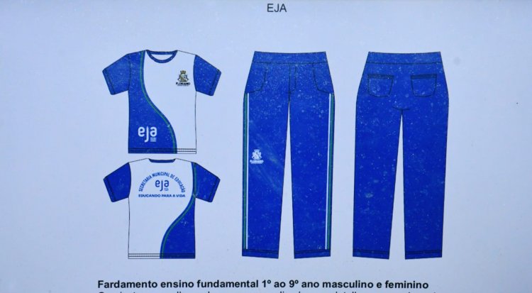 Educação de Floriano apresenta novo fardamento escolar e assina contrato com empresa que vai confeccionar os uniformes