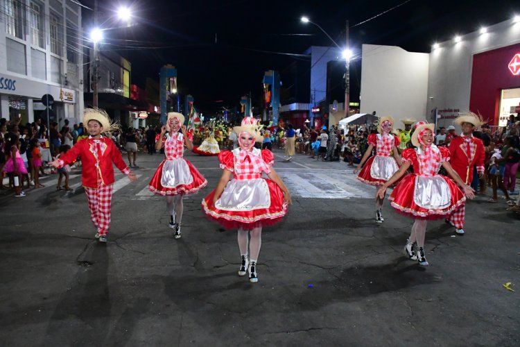 Desfile das Escolas de Samba encanta público na Avenida Getúlio Vargas