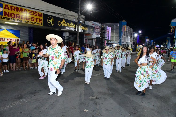 Desfile das Escolas de Samba encanta público na Avenida Getúlio Vargas