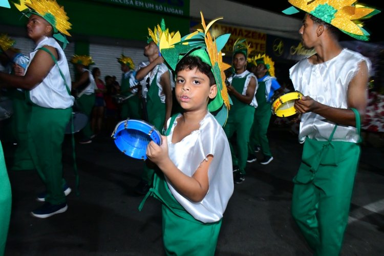 Desfile das Escolas de Samba encanta público na Avenida Getúlio Vargas