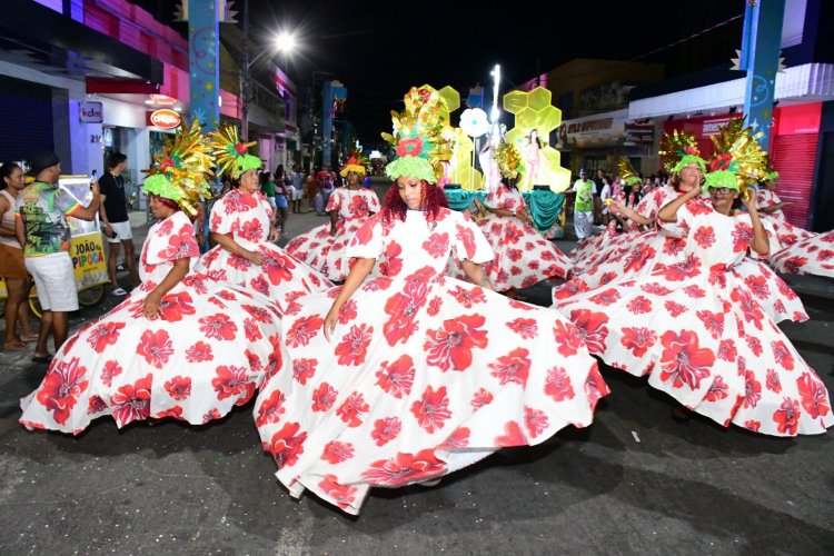 Desfile das Escolas de Samba encanta público na Avenida Getúlio Vargas