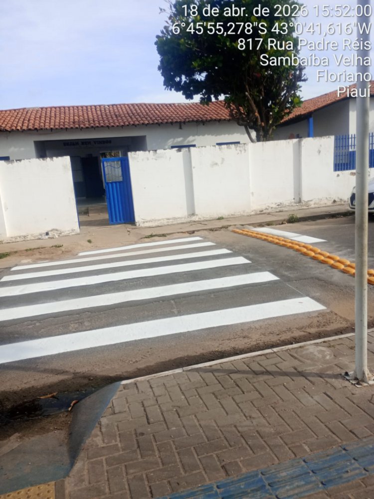 Superintendência de Trânsito de Floriano sinaliza principais vias da cidade