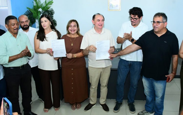Assinadas ordens de serviços para obras nas áreas da Educação e Infraestrutura em Floriano