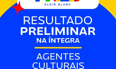 Prefeitura de Floriano divulga resultado preliminar do edital nº 002/2026 da Aldir Blanc