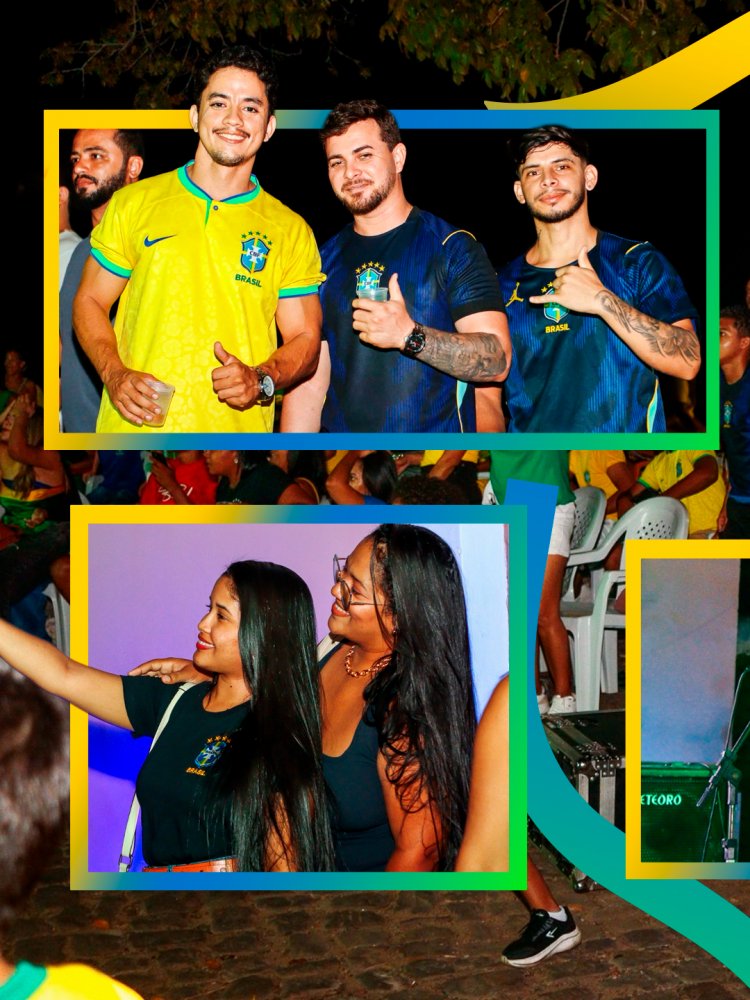 Prefeitura de Floriano realiza transmissão ao vivo do jogo do Brasil pela Copa do Mundo no Cais da Beira-Rio